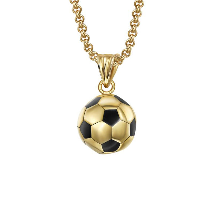 Retro Casual Voetbalketting voor Mannen van Hoogwaardige Legering, Verstelbaar 0