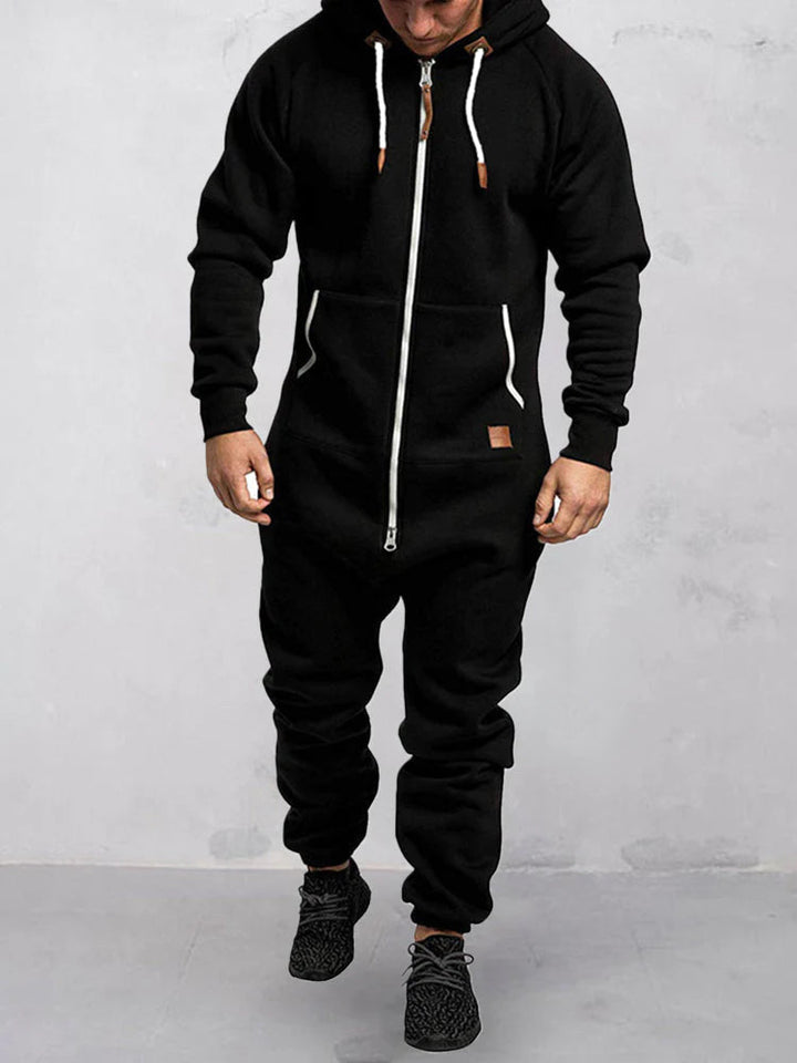 Jorne | Men's Fleece Training Suit with Hood, Long Sleeves, Relaxed Fit, Soft Fabric for Comfort and Warmth-5