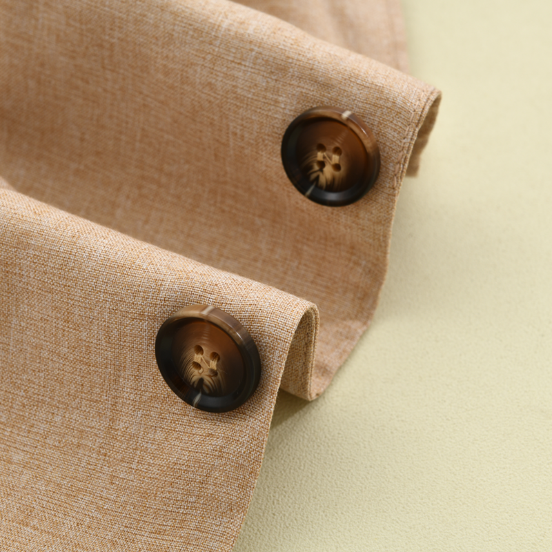 Stijlvolle Heren Blazer met Notch Lapel en Twee Knopen – Comfortabele Regular Fit van Katoen en Polyester