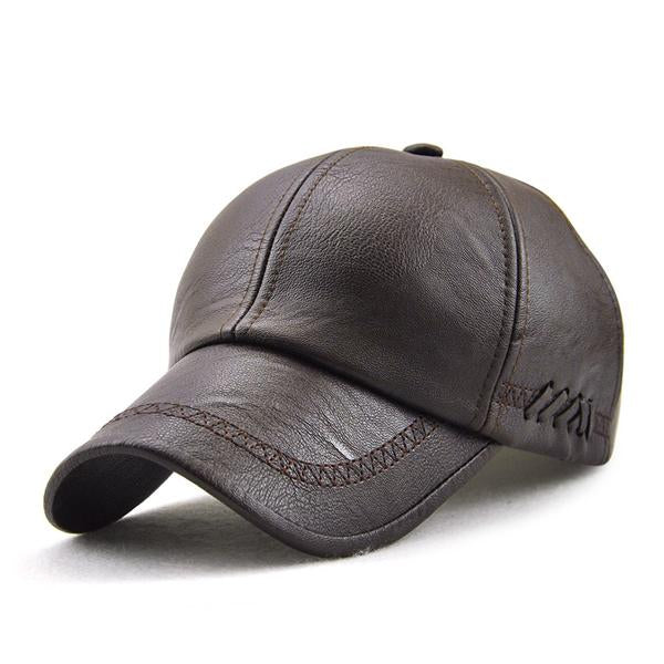 Stijlvolle Leren Baseballcap voor Heren en Dames met Verstelbare Sluiting 2
