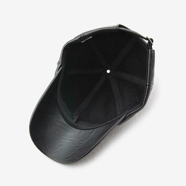 Stijlvolle Leren Baseballcap voor Heren en Dames met Verstelbare Sluiting 5