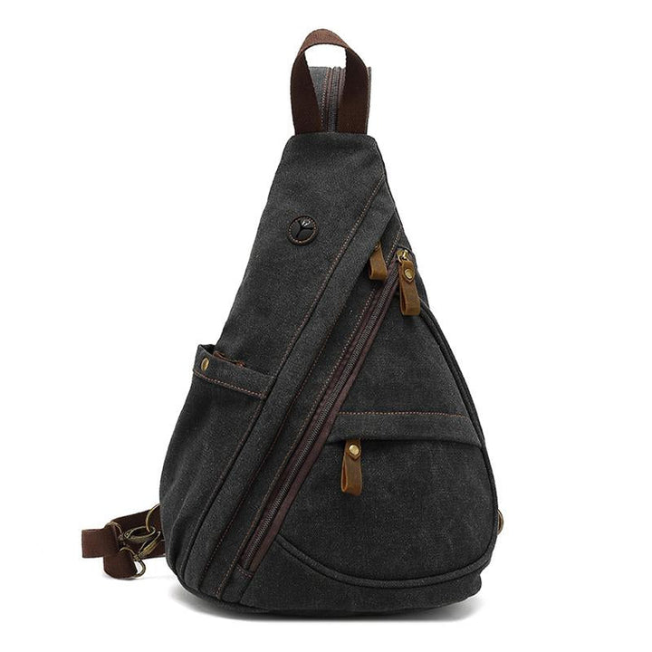 Vintage Canvas Schoudertas Heren met Verstelbare Schouderbanden - Duurzaam en Compact in Diverse Kleuren