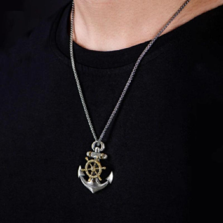 Vintage Casual Anker Ketting voor Heren - Verstelbare Lengte, Metaal, Hip Hop Stijl 3