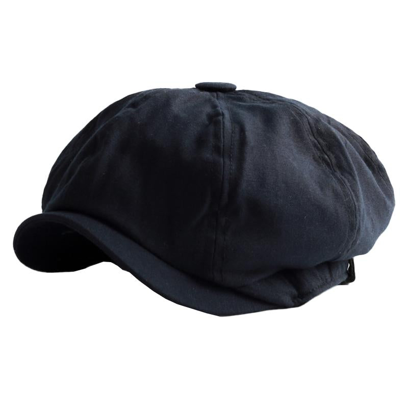 Vintage Heren Newsboy Hoed van Katoen met Korte Rand voor Elke Gelegenheid 1