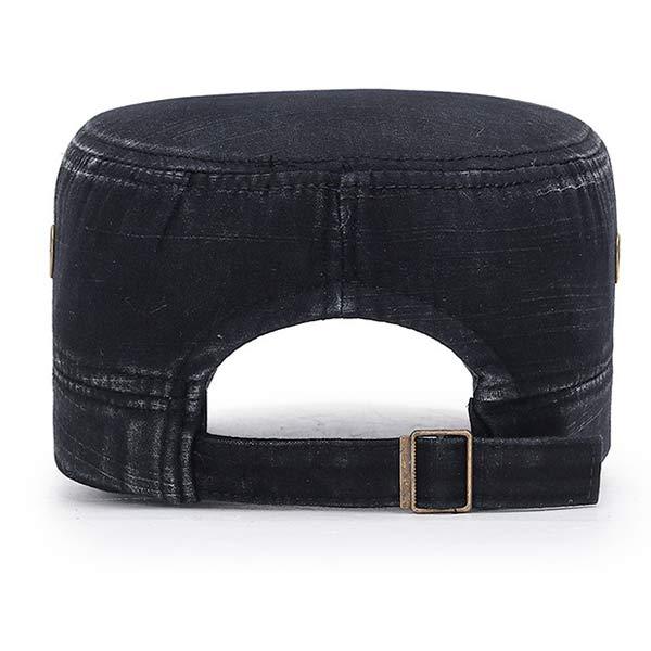 Vintage Leren Rand Baseballcap voor Mannen in Army Groen, Navy, Bruin, Beige en Zwart 6