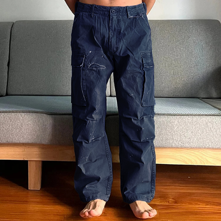 Zwarte Cargo Broek Heren met Grote Zak – Slijtvast en Comfortabel voor Actieve Buitenactiviteiten 8