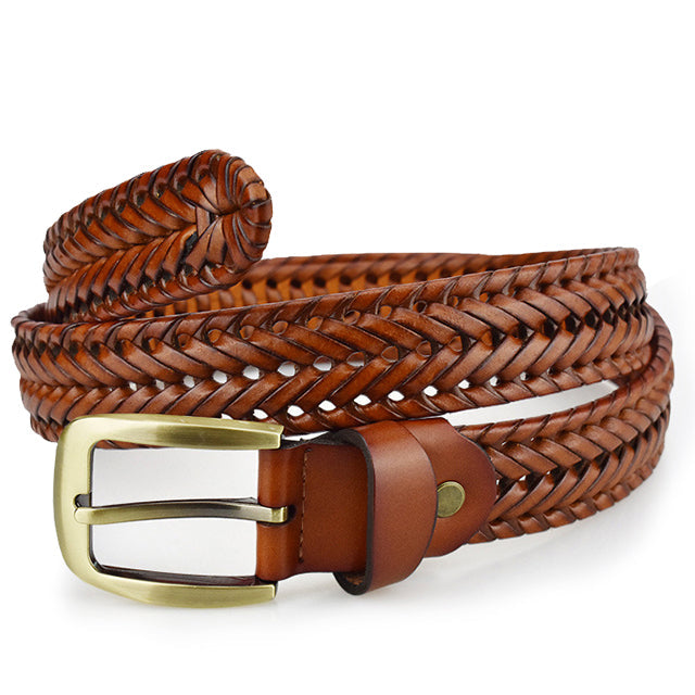 Mr Stylisch | Braided Leren Riem