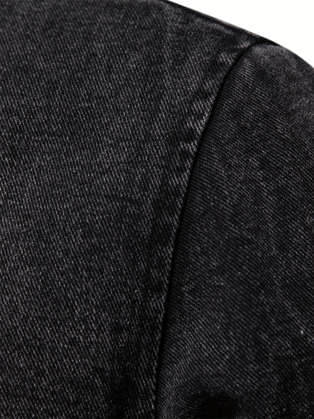 Denim-Fleece-jack voor heren