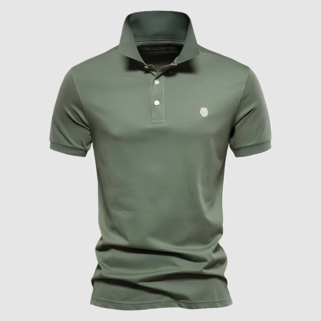 POLO LEONE: PURE COTTON MUSCLE POLO