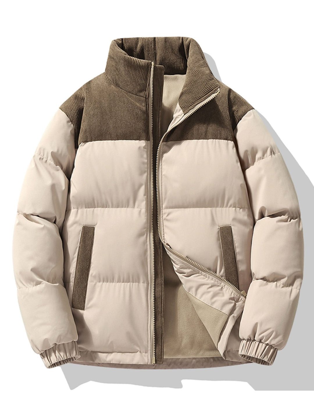 Kordkragen Pufferjacke voor heren