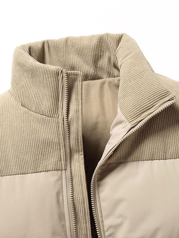 Kordkragen Pufferjacke voor heren