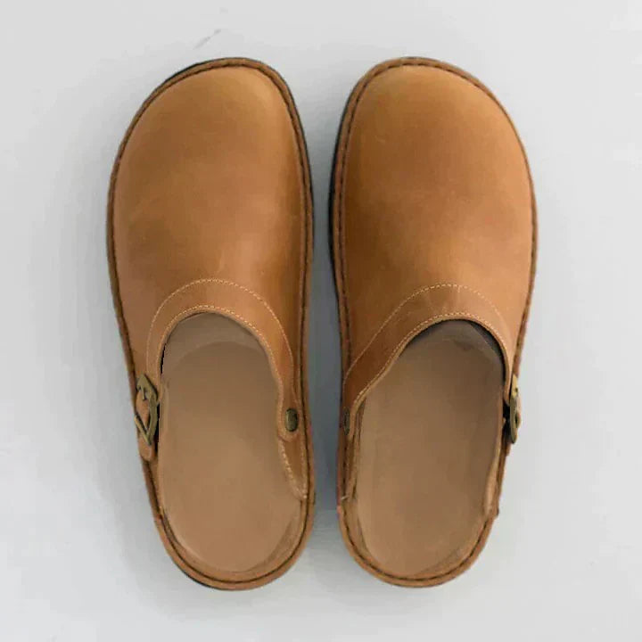 MORTIZ - Orthopedic leather clogs